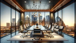 Executive Conference Room in Downtown Austin Office Building